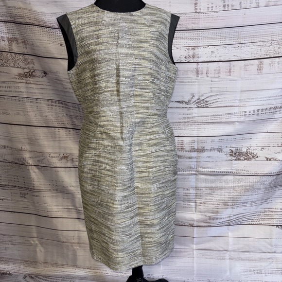Lafayette 148 New York Dresses & Skirts - Lafayette 148 New York Tan/Brown Wool Blend Sleeveless Shift Dress Size Large